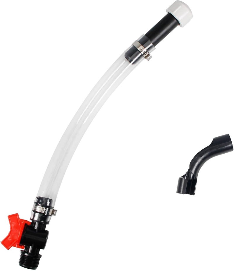 Grngven Racing Fuel Jug Hose Kits, 5.5 gallon with 1 Elbow Adapters,1 Fuel Hoses with Valve, LC2 Jugs Hose Racing - Image 1